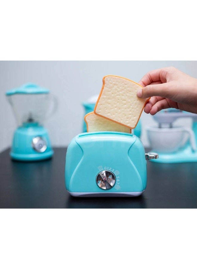 PLAYGO مجموعة أجهزة المطبخ بلاي جو للخلط والطهي (عبوة من 4، زرقاء) - Image 2